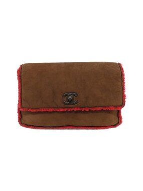Chanel Vintage Bag Handbag Brown